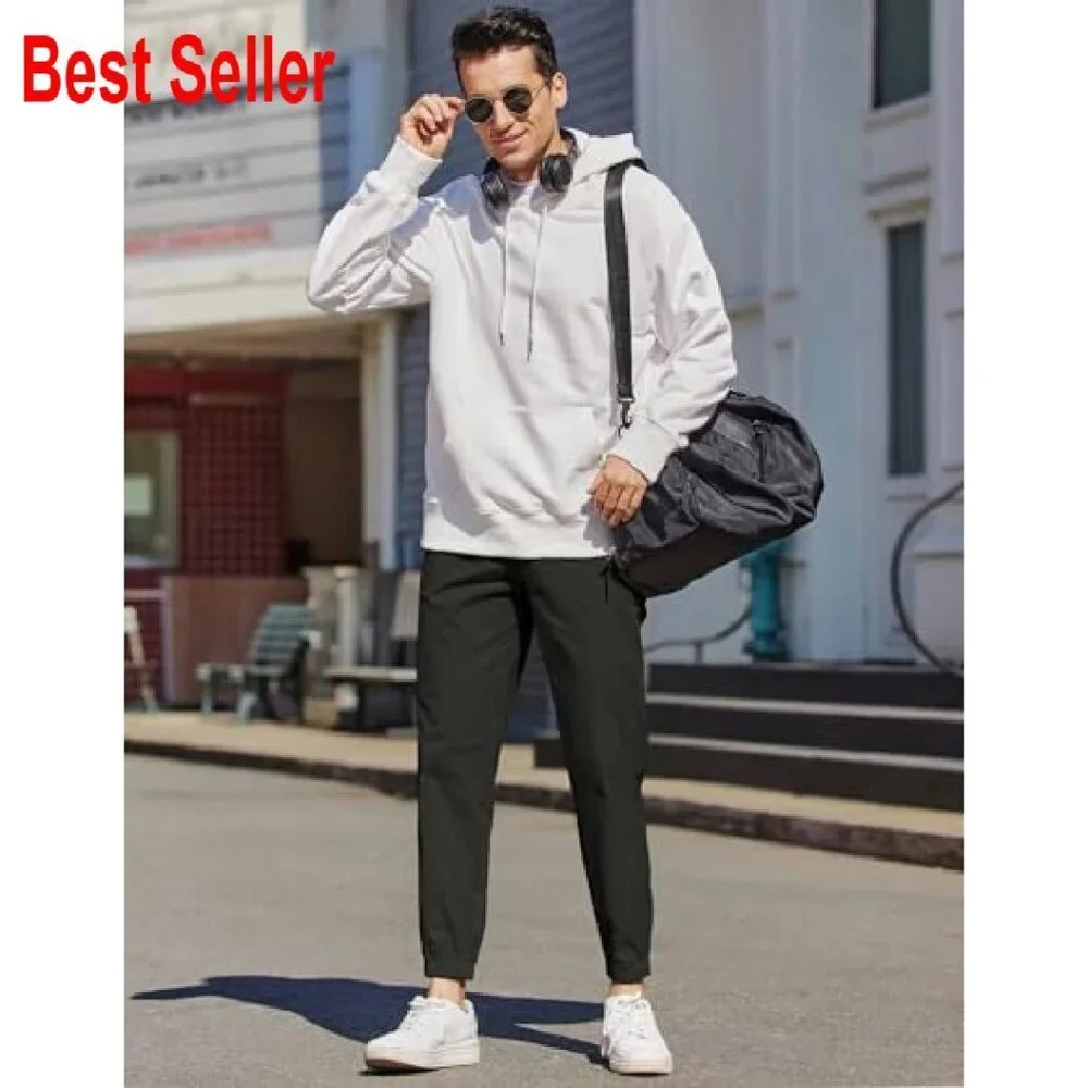 Men's Cotton Jogger Pants Cargo Style Casual Hiking Outdoor Activewear